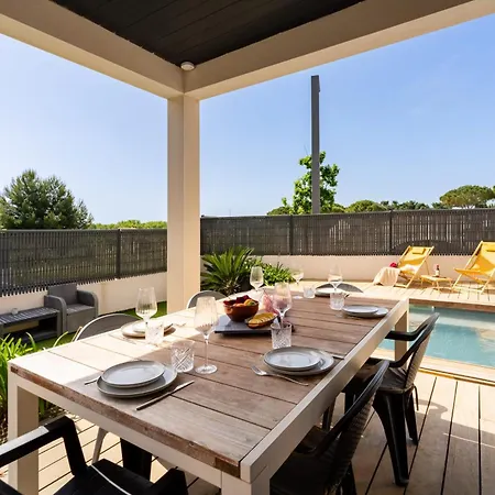 Villa Azura Family Jet Pool Near Sérignan